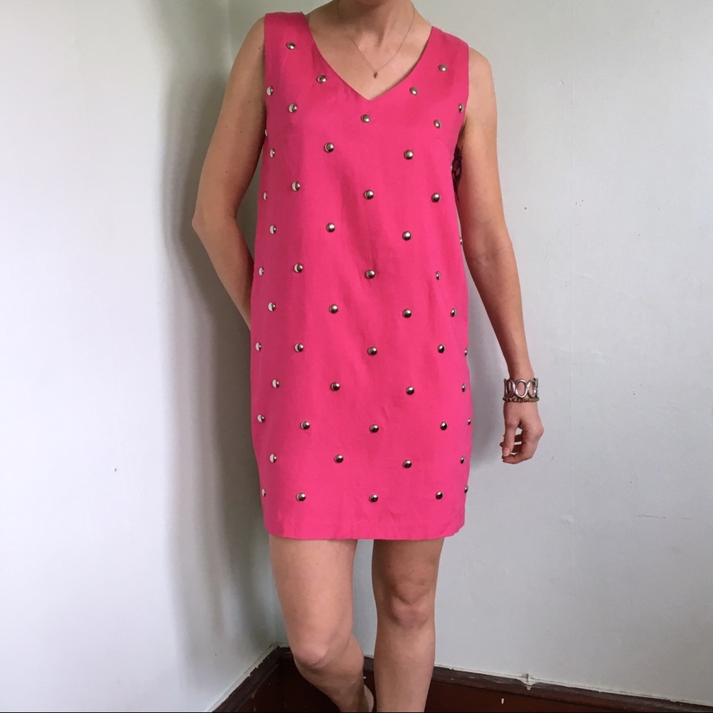 Vintage Tina Hagen Embellished Pink Dress